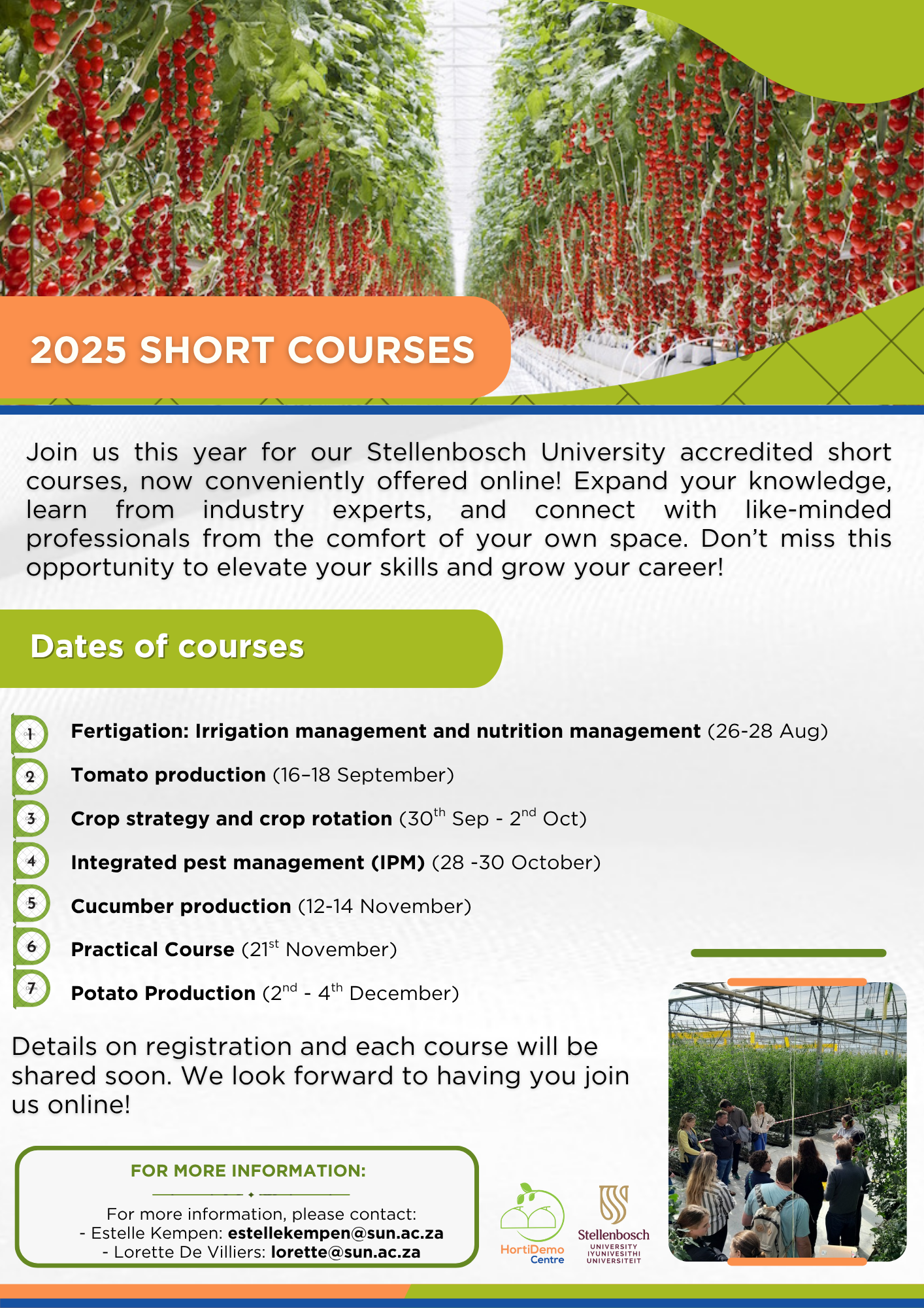 HDC Short Course Dates